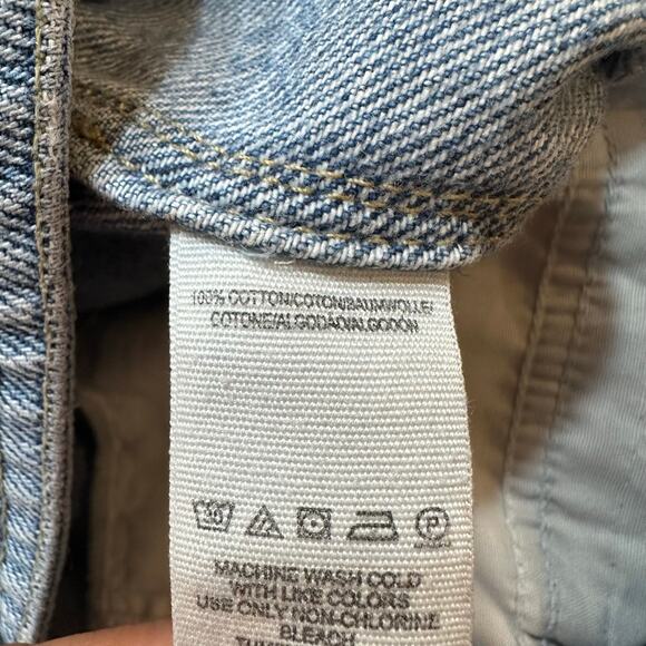 We the Free Wide Leg Cropped Jeans sz 28 Light Wash Jeans - Picture 3 of 8